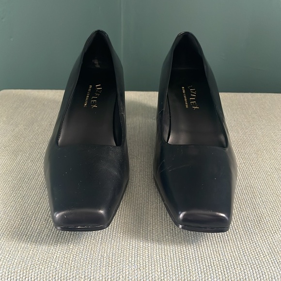 Black Square Toe Heels Liz Claiborne lizflex vogue style size 8.5 - Picture 10 of 10